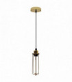Single Ceiling E27 Pendant Light with Wire Cage - Industrial Vintage Hanging Lamp