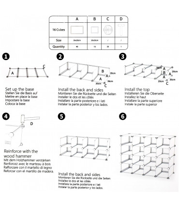 Shoe Rack Organiser Cube