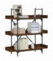 vidaXL Bookcase 3-Tier Brown Oak 100x33x108.5 cm Engineered Wood