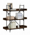 vidaXL Bookcase 3-Tier Smoked Oak 100x33x108.5 cm Engineered Wood