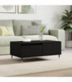 vidaXL Coffee Table Black 90x50x36.5 cm Engineered Wood