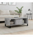 vidaXL Coffee Table Concrete Grey 90x50x36.5 cm Engineered Wood