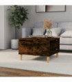 vidaXL Coffee Table Smoked Oak 55x55x36.5 cm Engineered Wood