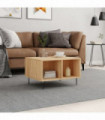 vidaXL Coffee Table Sonoma Oak 60x50x36.5 cm Engineered Wood