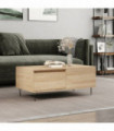 vidaXL Coffee Table Sonoma Oak 90x50x36.5 cm Engineered Wood