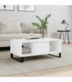 vidaXL Coffee Table White 90x50x36.5 cm Engineered Wood