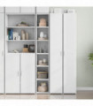 vidaXL Highboard White 30x41x185 cm Engineered Wood