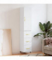 vidaXL Highboard White 34.5x34x180 cm Engineered Wood