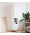 vidaXL Highboard White 34.5x34x180 cm Engineered Wood