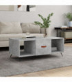 vidaXL Coffee Table Concrete Grey 102x50x40 cm Engineered Wood