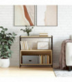 vidaXL Bookshelf Sonoma Oak 80x30x78.5 cm Engineered Wood and Iron
