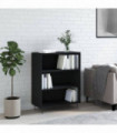 vidaXL Bookcase Black 69.5x32.5x90 cm Engineered Wood