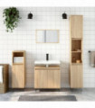 vidaXL Bathroom Cabinet Sonoma Oak 58x33x60 cm Engineered Wood