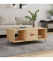 vidaXL Coffee Table Sonoma Oak 102x50x40 cm Engineered Wood