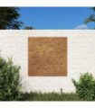 vidaXL Garden Wall Decoration 55x55 cm Corten Steel Sun Design
