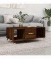 vidaXL Coffee Table Brown Oak 102x50x40 cm Engineered Wood