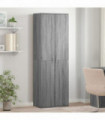 vidaXL Highboard Grey Sonoma 60x35x180 cm Engineered Wood