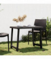 vidaXL Camping Table Anthracite 79x56x64 cm PP Wooden Look