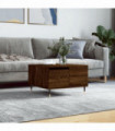 vidaXL Coffee Table Brown Oak 55x55x36.5 cm Engineered Wood