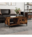 vidaXL Coffee Table Smoked Oak 90x50x40 cm Engineered Wood
