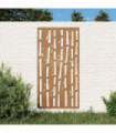 vidaXL Garden Wall Decoration 105x55 cm Corten Steel Bamboo Design
