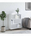 vidaXL Bookcase High Gloss White 69.5x32.5x90 cm Engineered Wood
