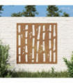 vidaXL Garden Wall Decoration 55x55 cm Corten Steel Bamboo Design