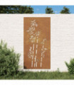 vidaXL Garden Wall Decoration 105x55 cm Corten Steel Bamboo Design