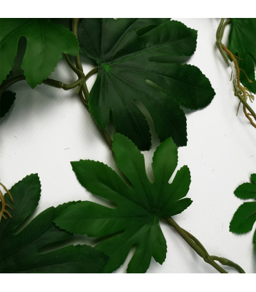 Artificial Trailing Hanging Aralia Plant Large Format Leaves Green 110cm x 30cm