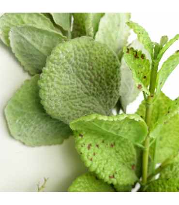 Artificial Trailing Hanging Mint Leaf Garland Green Plastic 125cm Realistic