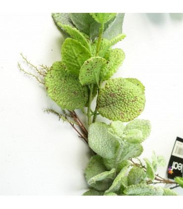 Artificial Trailing Hanging Mint Leaf Garland Green Plastic 125cm Realistic