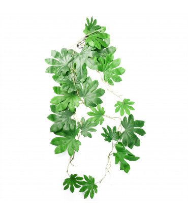 Artificial Hanging Trailing Aralia Plant Pack of 6 Realistic Large Leaves 110cm