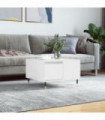 vidaXL Coffee Table High Gloss White 55x55x36.5 cm Engineered Wood