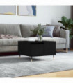 vidaXL Coffee Table Black 55x55x36.5 cm Engineered Wood