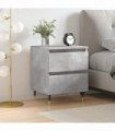 vidaXL Bedside Cabinet Concrete Grey 40x35x50 cm Engineered Wood