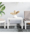 vidaXL Garden Table White 59x47x40 cm PP