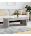 vidaXL Coffee Table Grey Sonoma 102x50x36 cm Engineered Wood