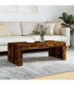 vidaXL Coffee Table Smoked Oak 102x50x36 cm Engineered Wood