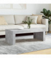 vidaXL Coffee Table Concrete Grey 102x50x36 cm Engineered Wood