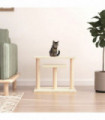 vidaXL Cat Scratching Posts with Platforms Cream 62.5 cm