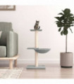 vidaXL Cat Tree with Sisal Scratching Posts Light Grey 72 cm