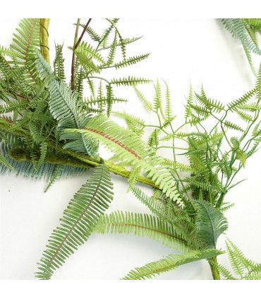 Artificial Trailing Hanging Fern Garland Green Plastic 180cm Realistic