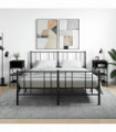 vidaXL Bedside Tables 2 pcs Black 35x34.5x70 cm Engineered Wood