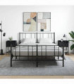 vidaXL Bedside Tables 2 pcs Black 40.5x31x60 cm Engineered Wood