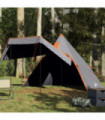 vidaXL Camping Tent Tipi 5-Person Grey Waterproof