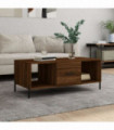 vidaXL Coffee Table Brown Oak 102x50x40 cm Engineered Wood