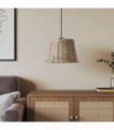 vidaXL Ceiling Lamp Shade Brown Ø30x20 cm Wicker