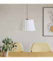 vidaXL Ceiling Lamp Shade White Ø45x28 cm Wicker