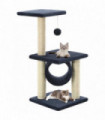 vidaXL Cat Tree with Sisal Scratching Posts 65 cm Dark Blue