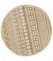 vidaXL Handmade Rug Jute with White Print 120 cm